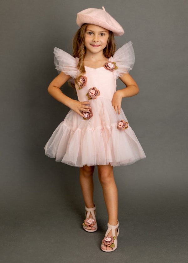 Elain Dress in Pale Pink - Image 3